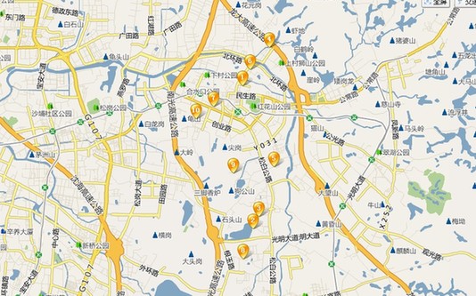 深圳公明镇在哪里 深圳市公明镇地图图片