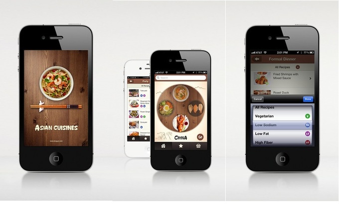 网推海外版菜谱应用Asian Cuisines 教外国人做