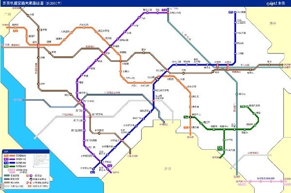 东莞地铁规划图,东莞地铁什么时候开通?